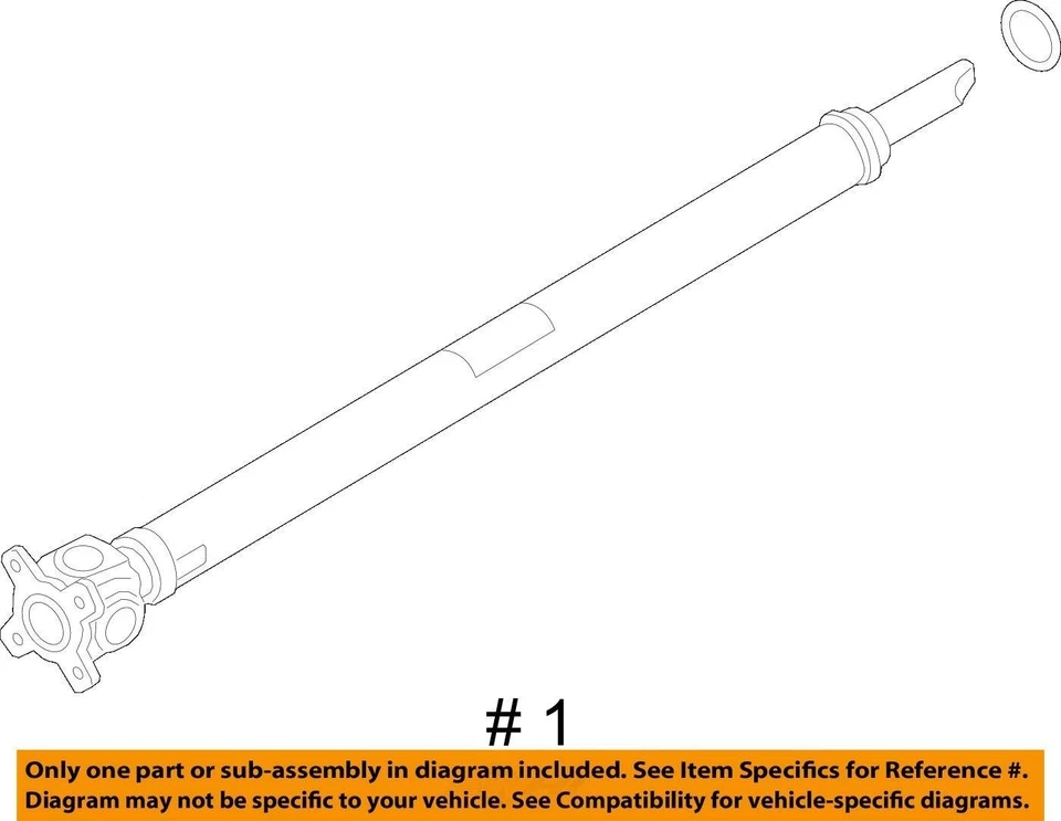 BMW M8 M5 F93 F92 F91 F90 Front Lower Drive Shaft Propeller 2018 - 2023 OEM - Image 4 of 4