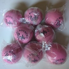 Hi-Bounce Pinky Ball Pack Of 8 Pink Rubber Balls Individually Wrapped