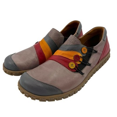 Spring Step Neeta Slip-On Shoes Casual Multicolor Leather Womens Sz 42 US 10