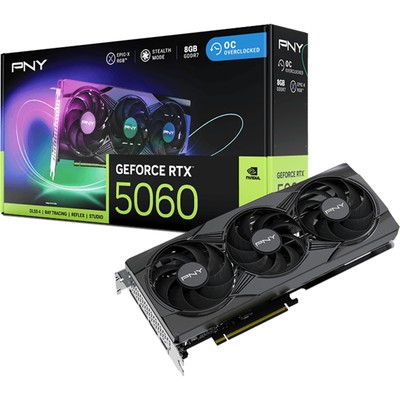 PNY GeForce RTX 5060 ARGB Triple Fan OC, Grafikkarte