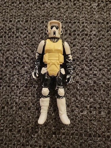 Vintage Star Wars 1983 Biker Scout Figure Taiwan Kenner