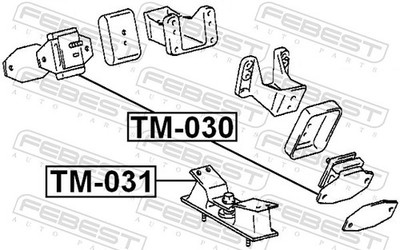 For FEBEST TM-030 FRONT ENGINE CUSHION TOYOTA LAND CRUISER 100