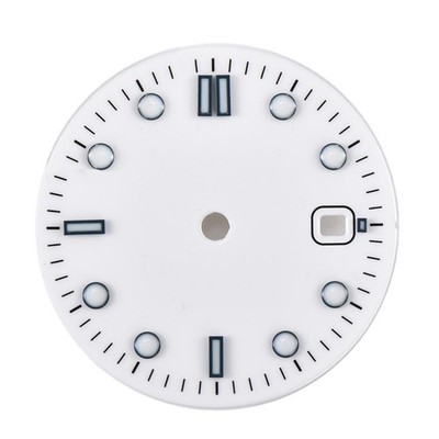 White Watch Dial Parts Wih Luminous For ETA 2836/2824 Mingzhu DG2813 Movement G