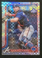 2025 Topps Pro Debut Nick Montgomery Chrome X-Fractor #PDC-147 Braves + Base!