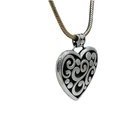 Brighton Contempo Heart Necklace Silver Plated Reversible 16”-18”