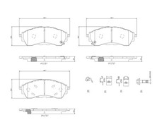 BREMBO Bremsbelagsatz Scheibenbremse PRIME P 24 225 für FORD RANGER TKE 4 4x4