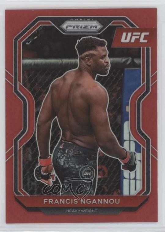 2021 Panini Prizm UFC Red Prizm /275 Francis Ngannou #52 09wc