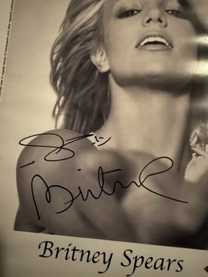 Britney Spears Signed autographed 2002 Jive Records Promo Press