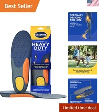 Shock Absorbing Orthotic Insoles for Men 200lbs - Arch Support, Trim to Fit