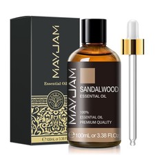 Sandalwood Essential Oil, 3.38FL.OZ Pure Essential Oils by MAYJAM, Large Volu...