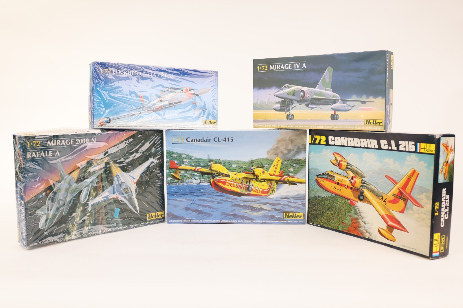 Lot maquettes avions Heller 1 72 plastique neuf a monter kit collection numero 25