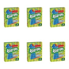 Betty Crocker Fruit Roll-ups Sour - 5oz (141g) - Pack of 6 - USA American Import