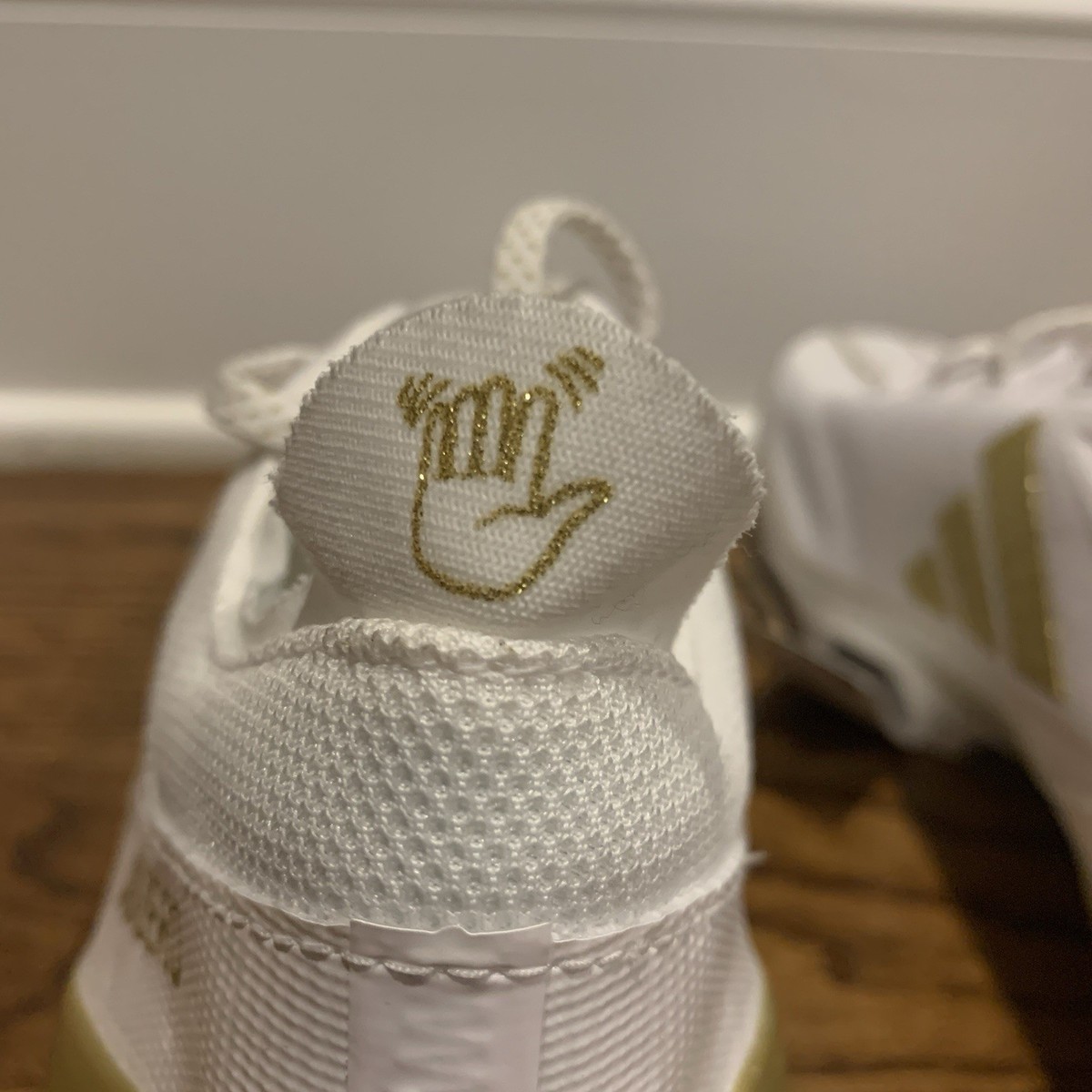 Adidas Adizero Electric Men\'s Size 12.5 White Gold Football Cleats IE4381 New Adidas Adizero Electric Cloud White/Gold | Mercari main image 3
