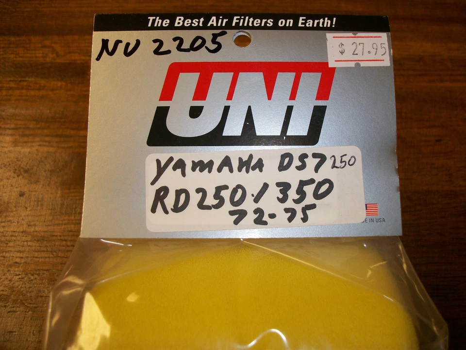  雅马哈 DS7 250 RD250 RD350 1972 - 75 Street Twin 空气过滤器和笼子 UNI NU-2205 — 第 4/4 张图片