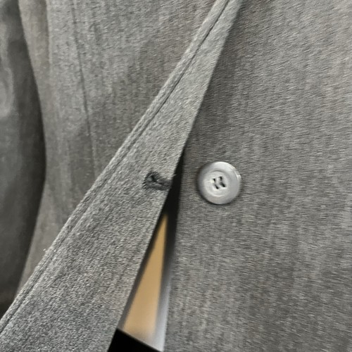 Express Blazer Juniors Size 5/6 Gray Button Front Collar Stretch Lined Career - Picture 8 of 12
