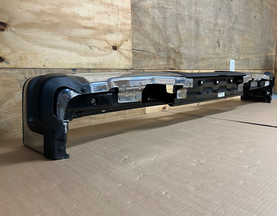 2023-2024 Ford F250 F350 SD Chrome Rear Bumper W/ RPA SENSOR HOLES Park ...