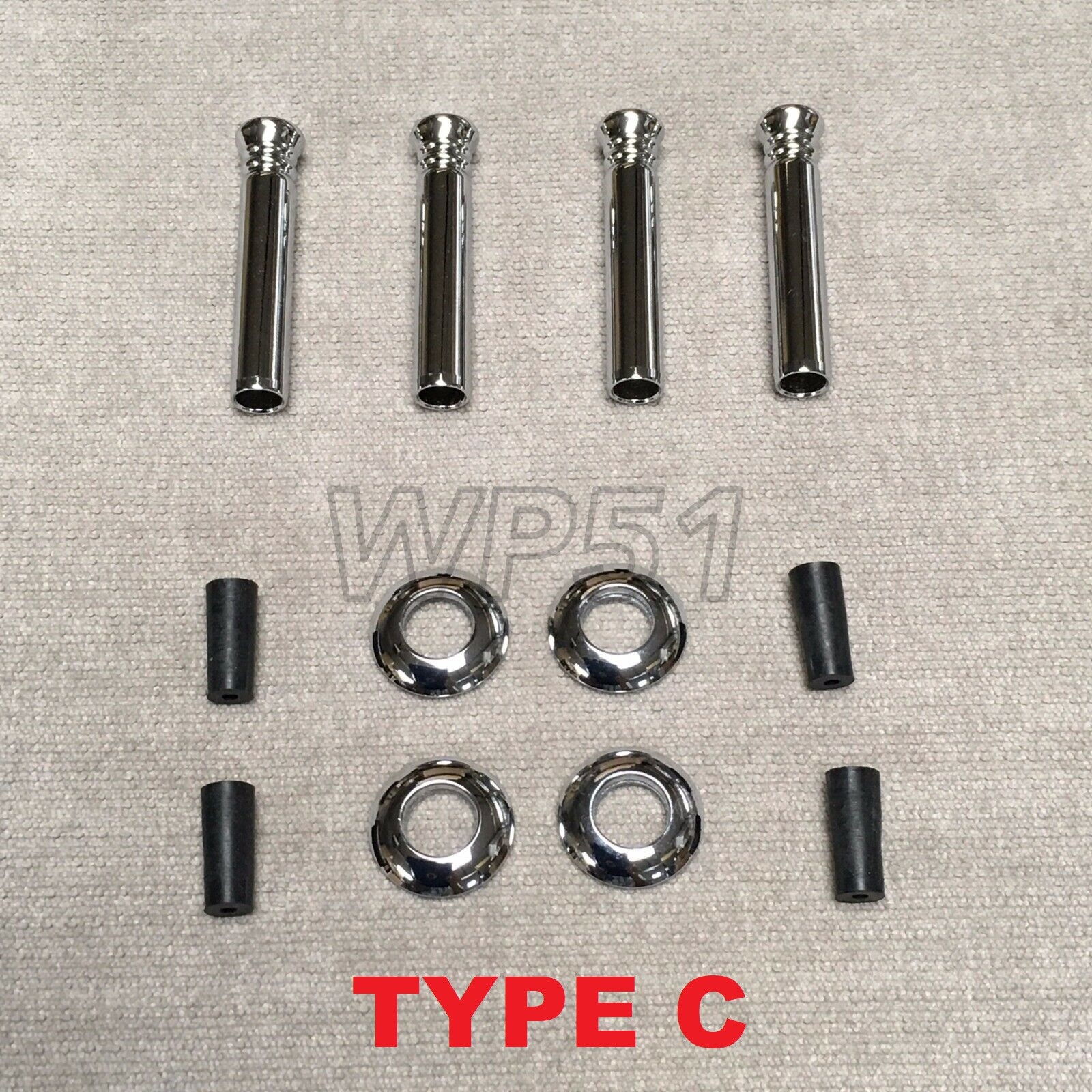 Chrome Brass Door Lock Pins Rings C Fits GLC CLA GLE W205 W204 W212