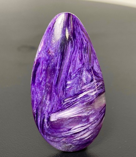 Charoit Chaochon Pulido Calidad Superior Charoite, Purple Morado Mineral 5,3cm - Imagen 3 de 4