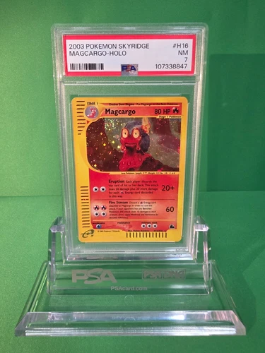 2003 POKEMON SKYRIDGE MAGCARGO HOLO H16/H32 PSA 7