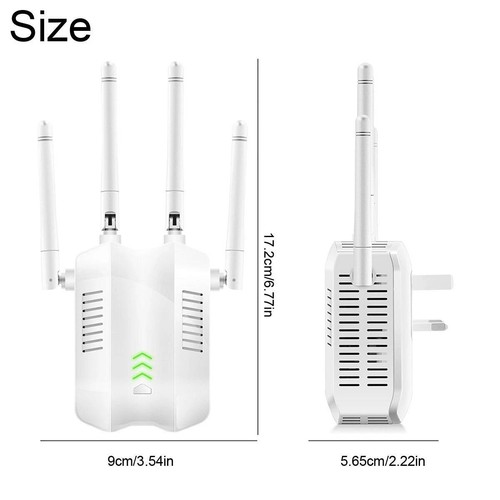 1200Mbps WiFi Signal Extender Range Repeater Booster Internet Amplifier 3 Plug - Picture 12 of 23