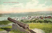 Postcard California Birds Eye View Monterey