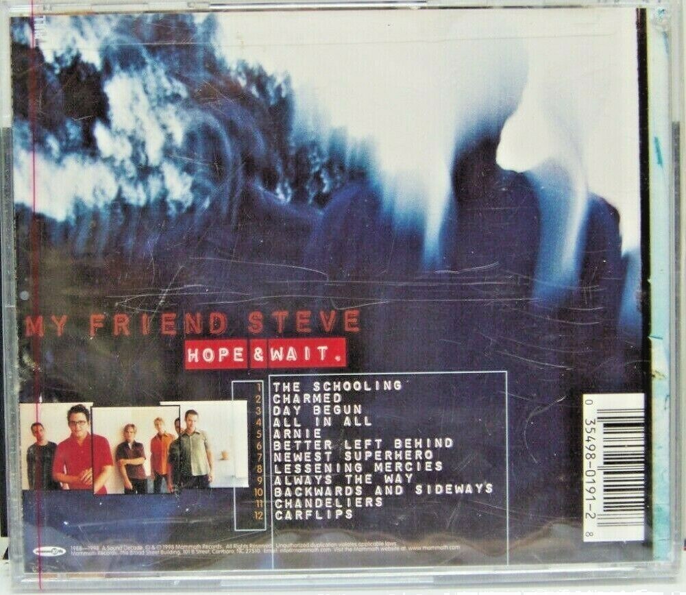 Hope & Wait by My Friend Steve (CD, Oct-1998, Mammoth) 35498019128