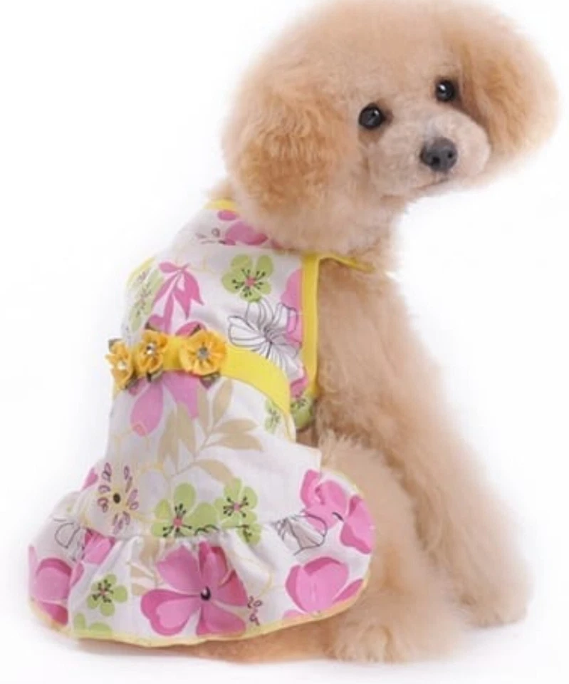 Vestido de sol DOGO Liquidación Flor PARA PERROS-1 XS en stock Foto 2 de 2
