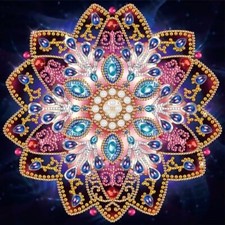 Mandala Diamond Painting Art Kit, DIY Flower 5D Diamond Painting Special