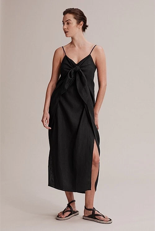 Linen dress country clearance road