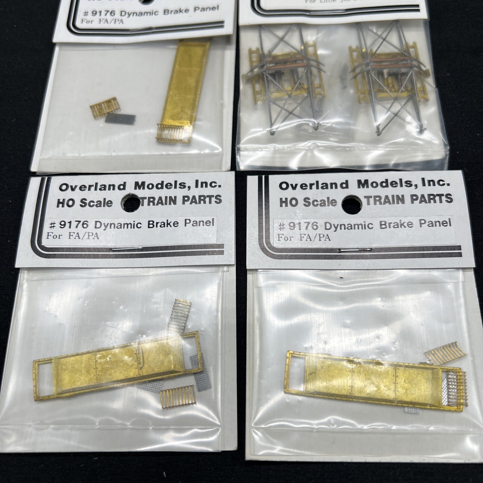 Overland Models HO Scale Train Parts Lot Brass Brake Panels And