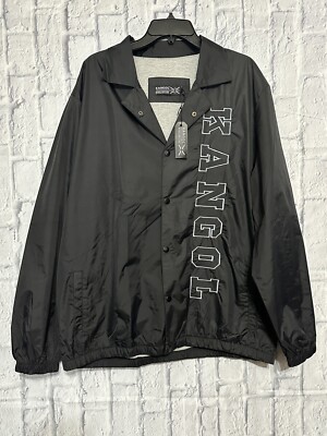 Kangol Men's Black Nylon Coach Jacket Windbreaker | eBay