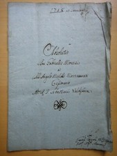 1758-G.Monesi, A.M.Mazzacurati, Sebastiano Valdiferra-BOLOGNA-Manoscritto+