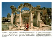 Temple of Hadrian, Emperor Hadrian, cella, portico, statue, Tyche Postcard