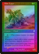 Mine Layer FOIL Odyssey HEAVILY PLD Red Rare MAGIC THE GATHERING CARD ABUGames
