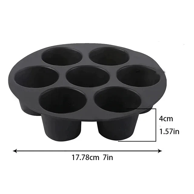 Air Fryer Accessories 7 With Cake Cup Mold Silicone 7 Even Round Muffin Cup Mold Air Fryer Accessories 7 With Cake Cup Mold Silicone 7 Even Round Muffin Cup Mold