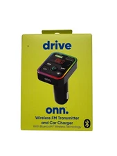 Onn Bluetooth LED FM Transmitter Car Charger With LCD Screen