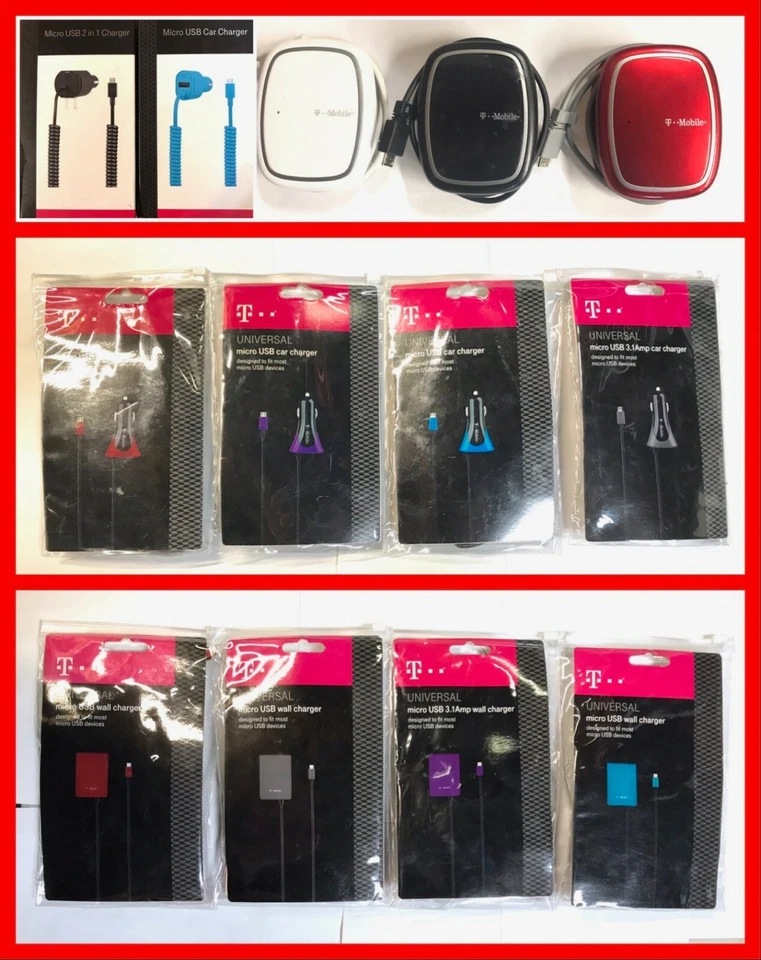 Original T-Mobile Wall & Car Charger (3.4 Amp) for Universal Micro USB Devices * - Image 2 of 2