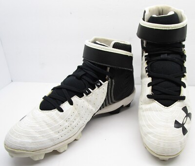 Under Armour Harper 4 Mid RM Baseball Cleats Black White Mens 14 3022061-100 Amazon.com | Under Armour Men main image 3