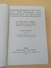 Modern Business Training The Methods And Machinery Of Business John Grebby 1943