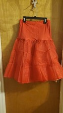 misses s m red esy crinoline underskirt net slip tutu