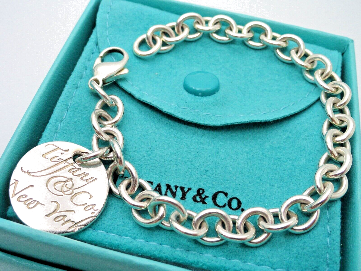 Tiffany & Co. Sterling Silver New York Notes Wavy Tag 7 1/4