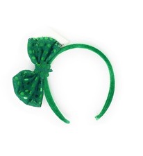 NWT New St. Patrick's Day Green Sequin Bow Shamrock Headband