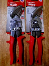Crescent Wiss Offset Snips: Left/Straight, 9-1/4" Overall Lg. Model M6R (Qty. 2)