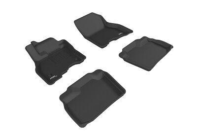 3D MAXpider Floor Liner Mats 2 Rows 4 Pieces Black for NISSAN LEAF 2013 - 2019
