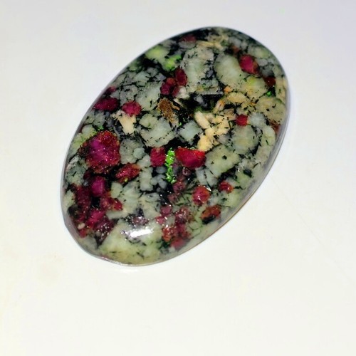 GEMMA CABOCHON OVALE CABOCHON ROSA RUSSO NATURALE ROSA RUSSO AV- - Foto 15 di 21