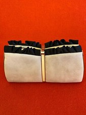 Vintage Clutch Purse Ivory Firenze Made in Italy IVORY/ Black Clutch Purse NWB