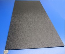 Black ABS Sheet 1/8" .125" X 12" X 24" Haircell Textured One Side