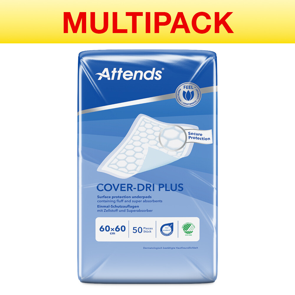 Attends Cover-Dri Plus 60x60 Incontinence Bed Pad Aid Protector - Image 5