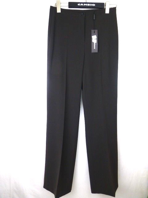 Шланг CAMBIO Damen Größe 36 S Braun Glanz Stoffhose Damenhose прямой NP 100 Neu