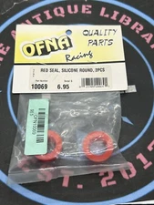 OFNA Racing. 10069 RED SEAL, SILICONE ROUND, 2PCS